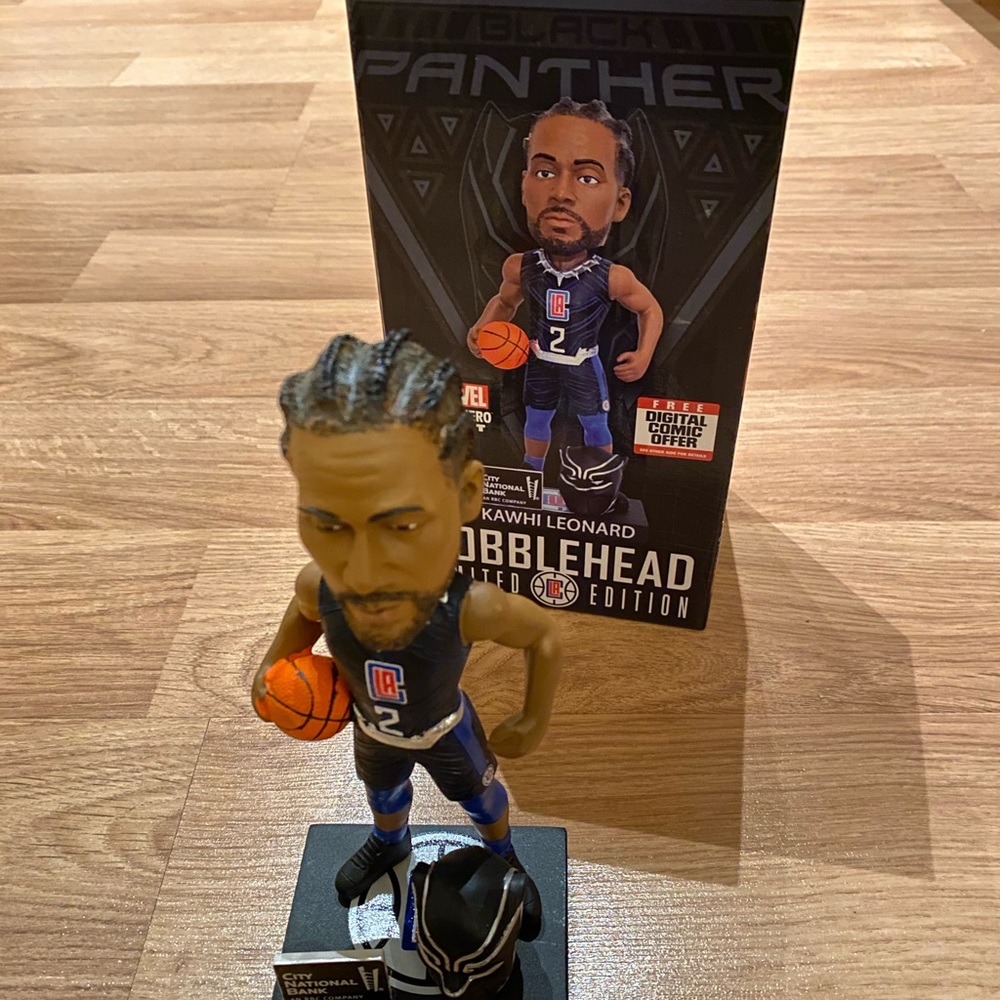 Kawhi Leonard Black Panther Bobblehead! NEW